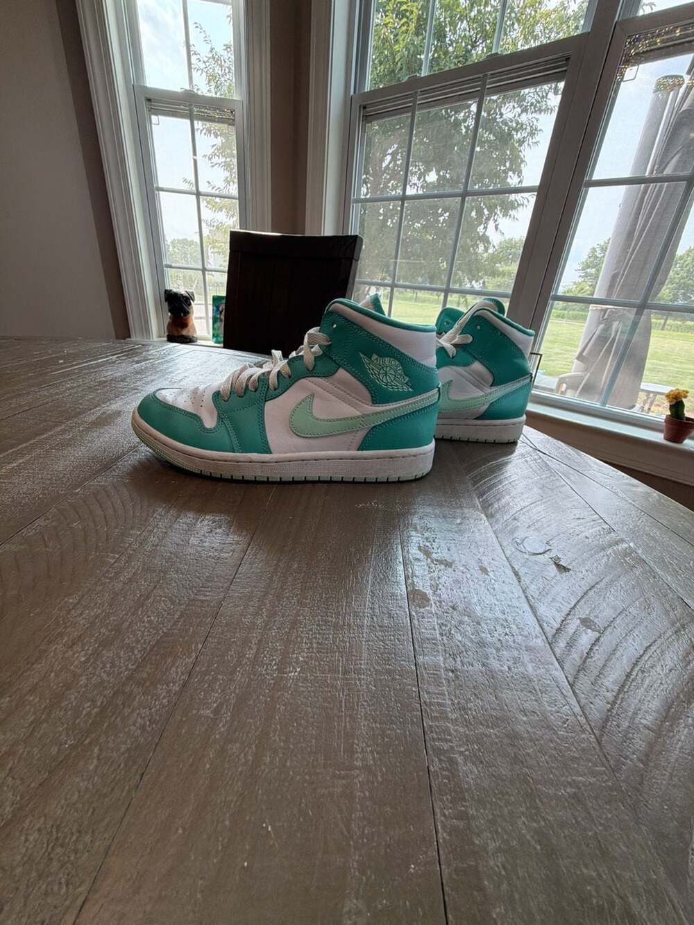 Air Jordan 1 Mid Washed Teal Mint Foam White DV2229-300 Women's Size 7